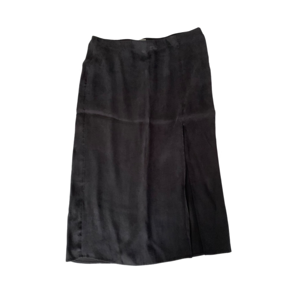 NWT Calf-lenght Black Skirt with Slit Size L